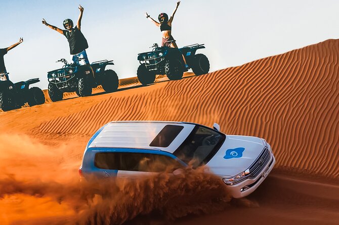 Dubai 4 Tours :Desert Safari,Dubai City Tour,Cruise Dinner & Abu Dhabi City Tour