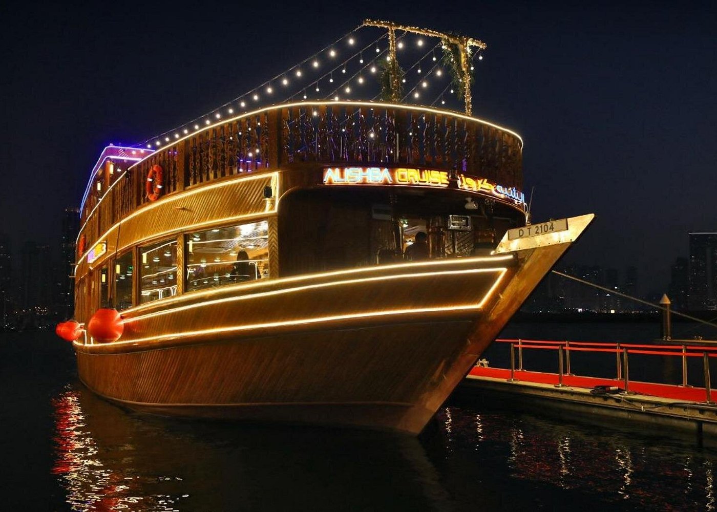 Dinner Cruise in Dubai Marina onboard Alexandra Dhow