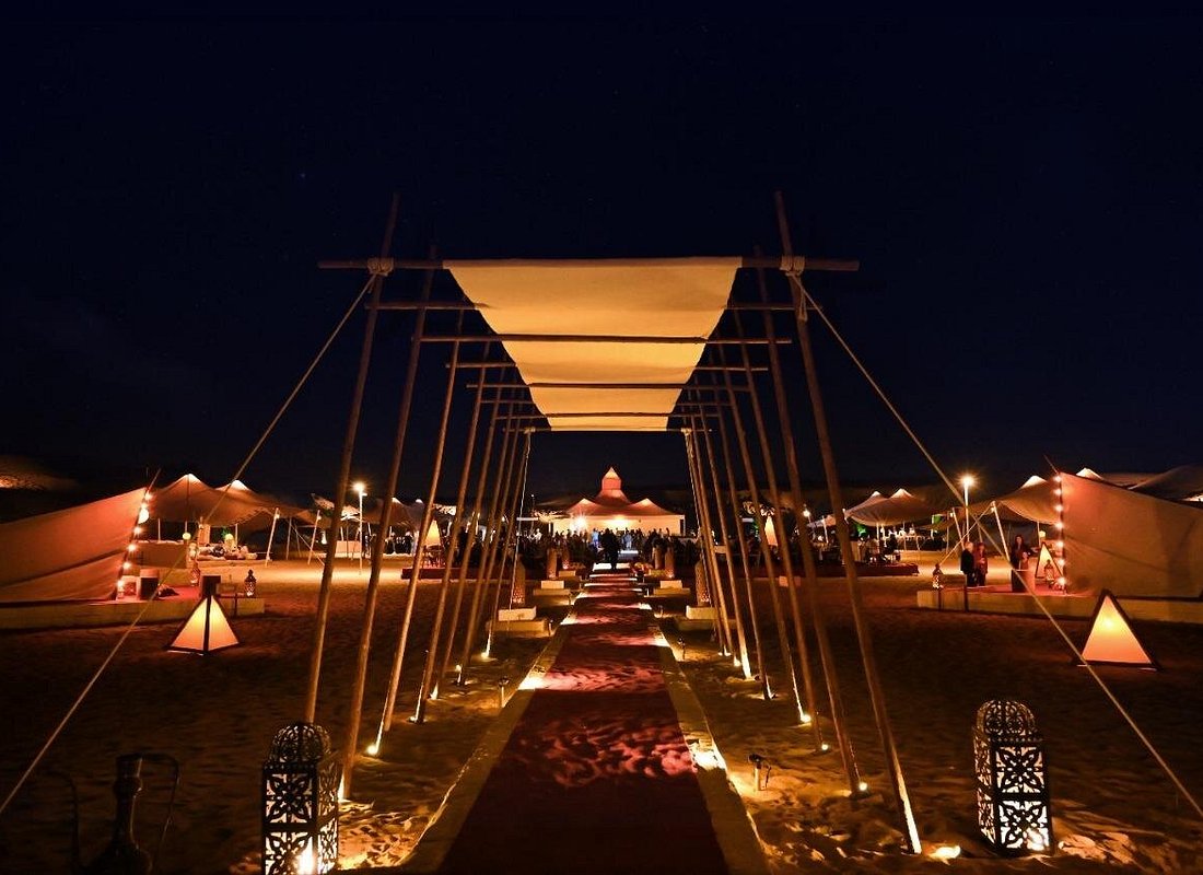 Dubai Desert Camp Dinner with BBQ, Dinner, Camel Ride & Shows