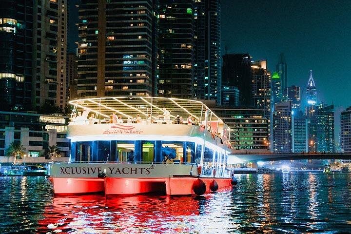 Dubai Marina Dinner Cruise with Live Music & Open Bar