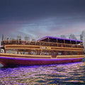 Dubai Marina: Luxury Dhow Dinner Cruise with Hotel Transfer